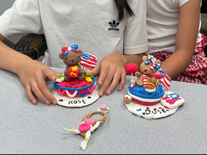 Clay sculpture created by a student