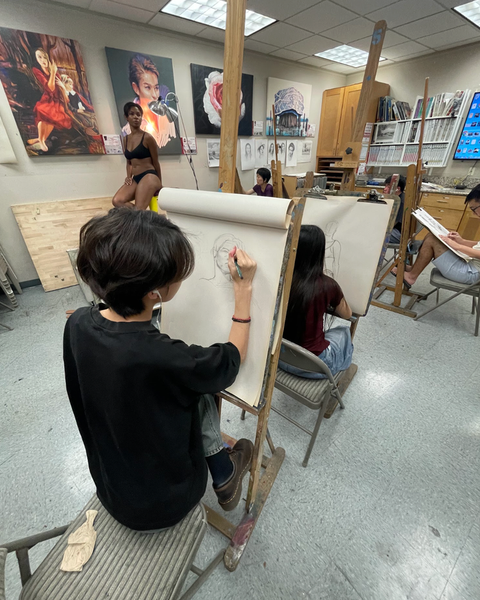 Figure Drawing program at Summer Art Camp